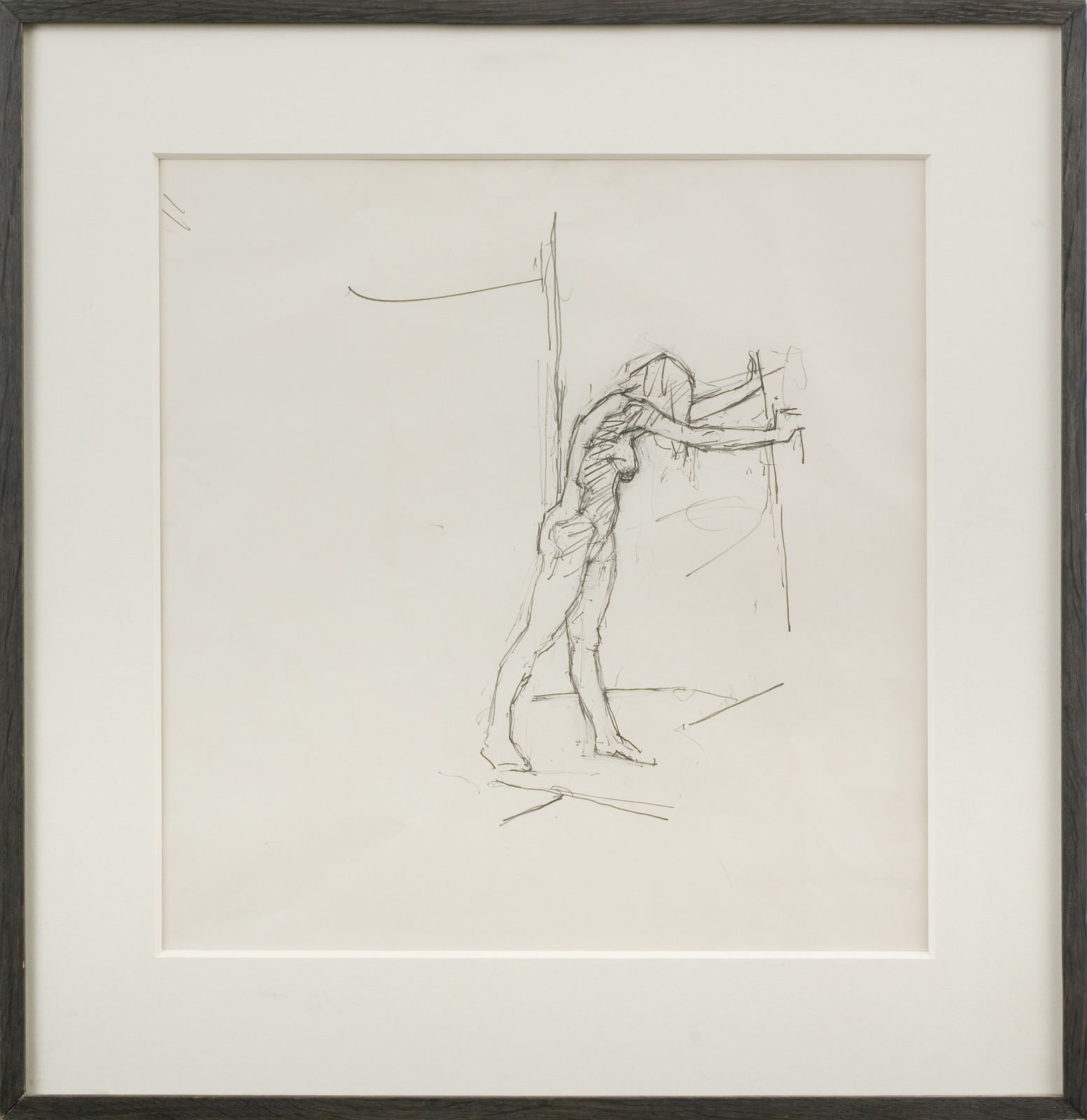 Euan Uglow, Figure Pushing, 1972