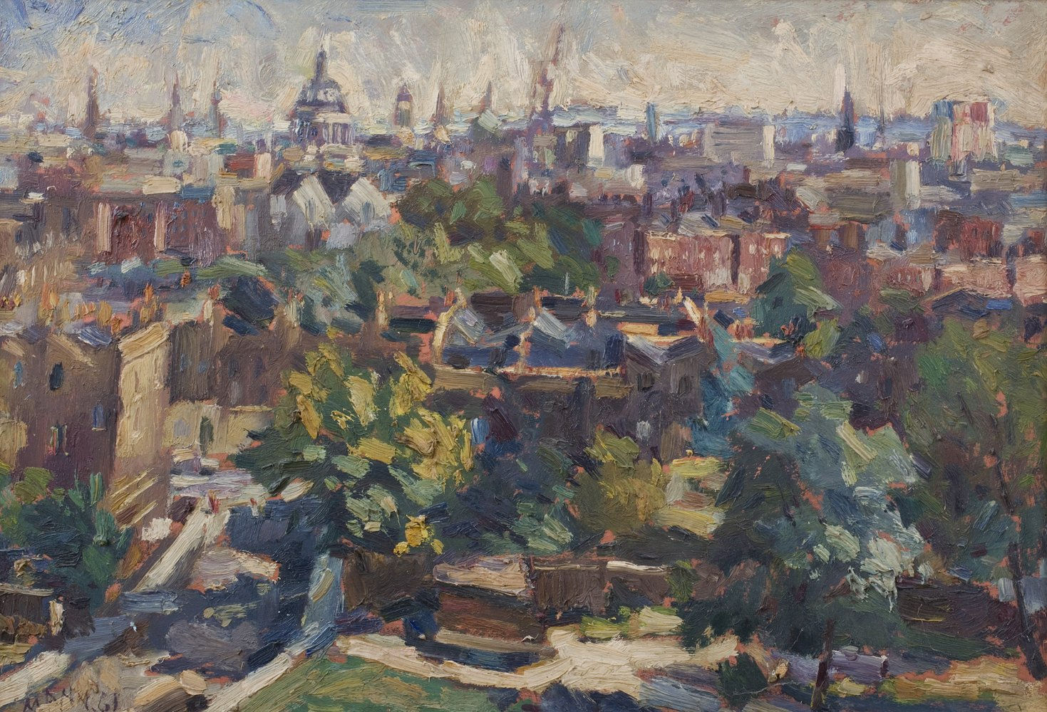 Cyril Mann, St Paul from Bevin Court, 1961