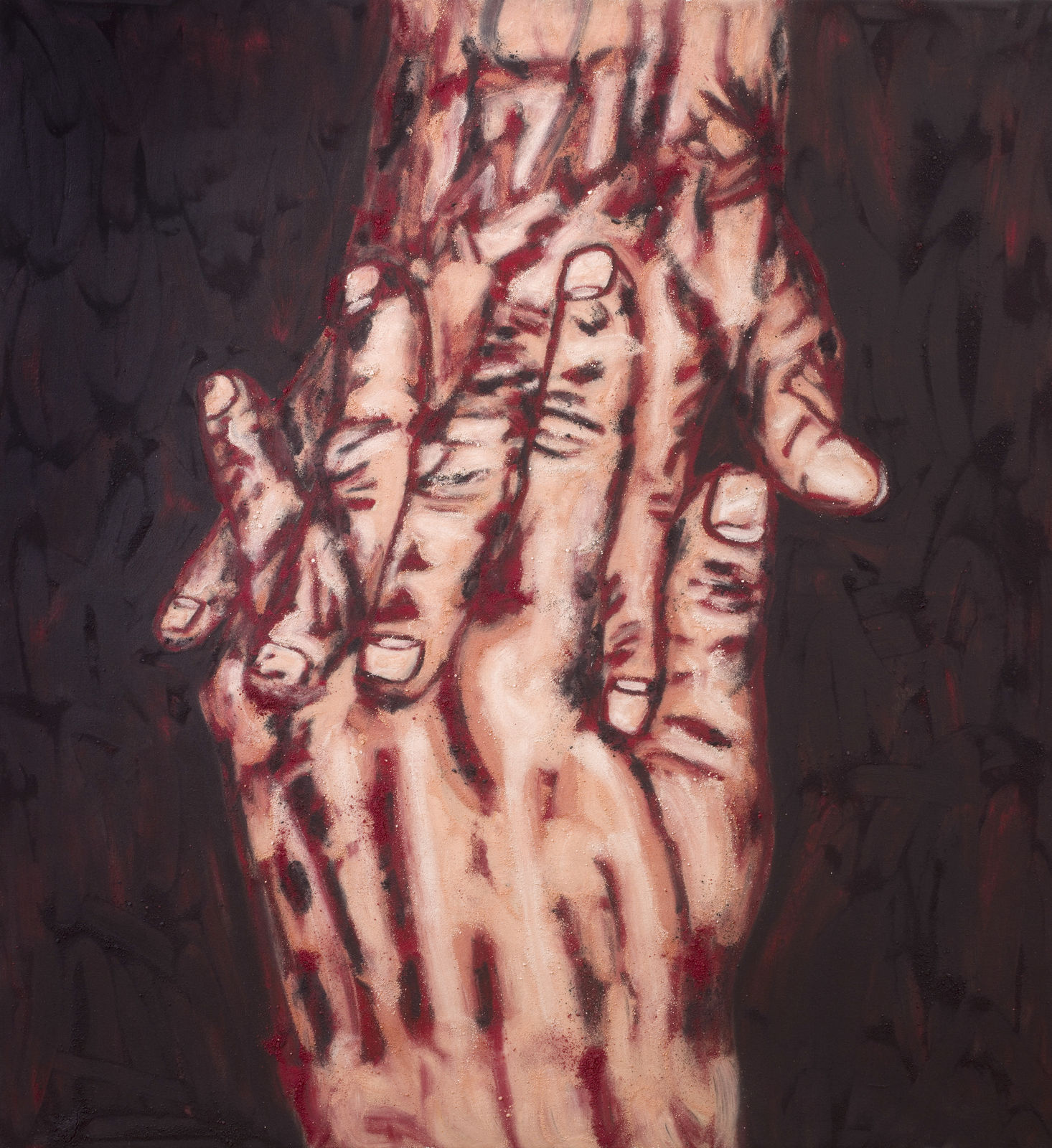 Tony Bevan, Locked Fingers, 1988