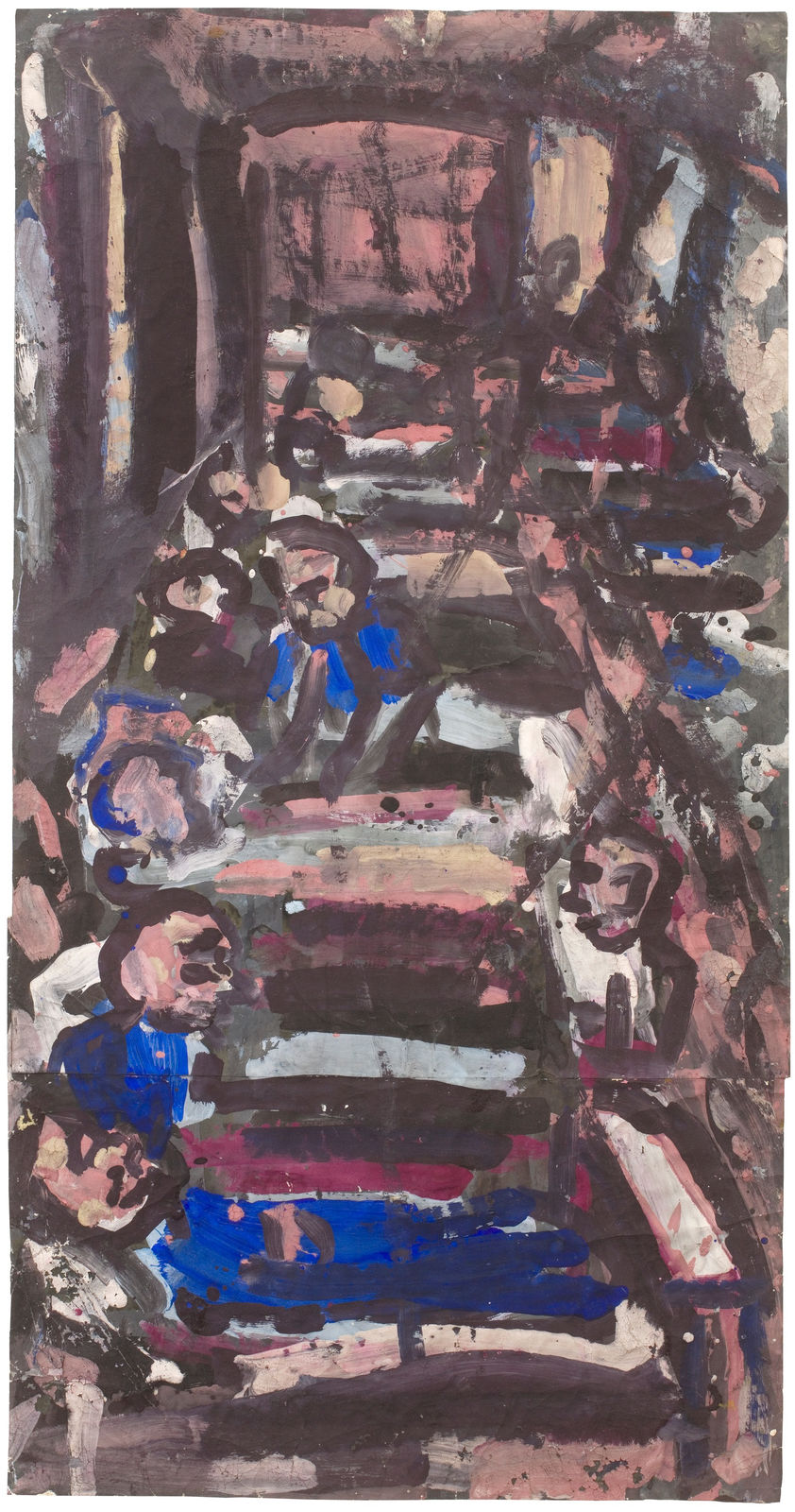 Leon Kossoff, A ward in a London hospital No. 2, 1965