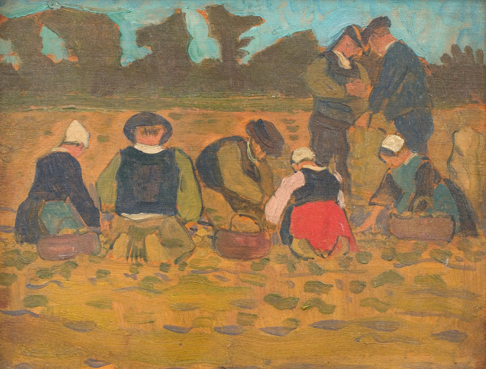 Henry Lamb, Potato Gatherers, 1911–12