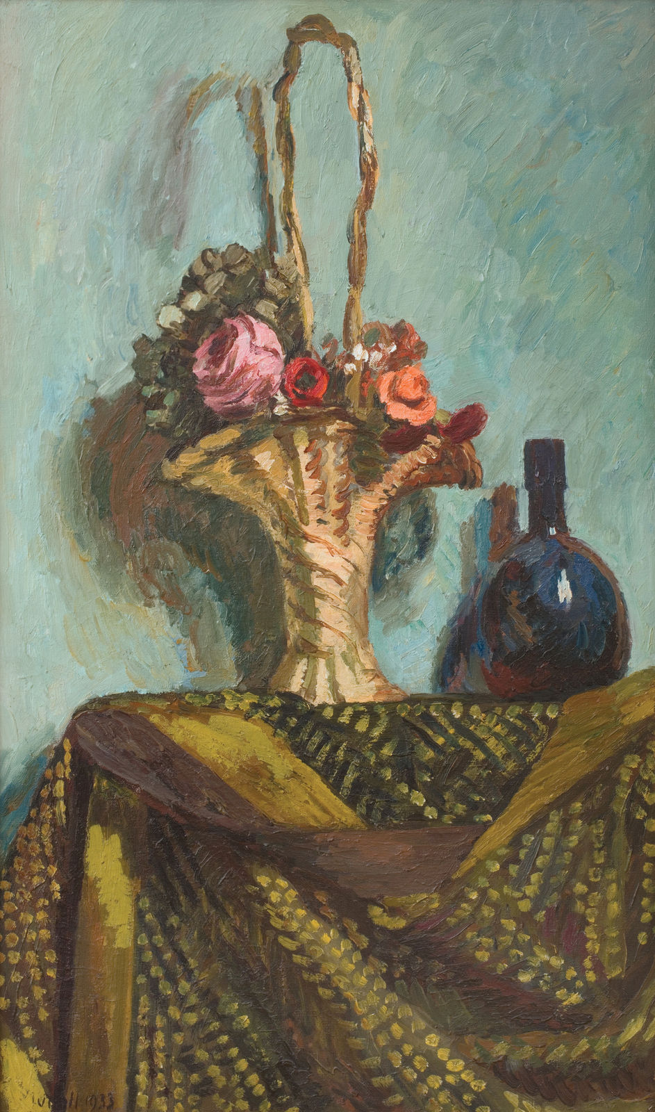 Vanessa Bell, Basket of Flowers, 1933