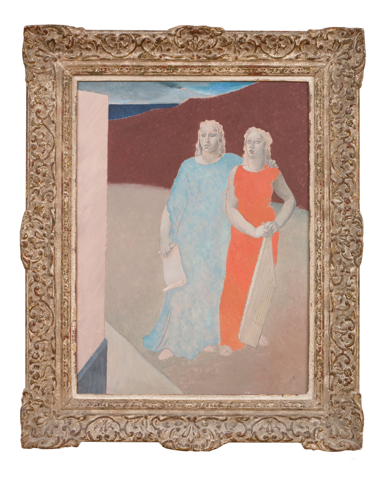 Glyn Philpot, Two Muses at the Tomb of a Poet, 1937