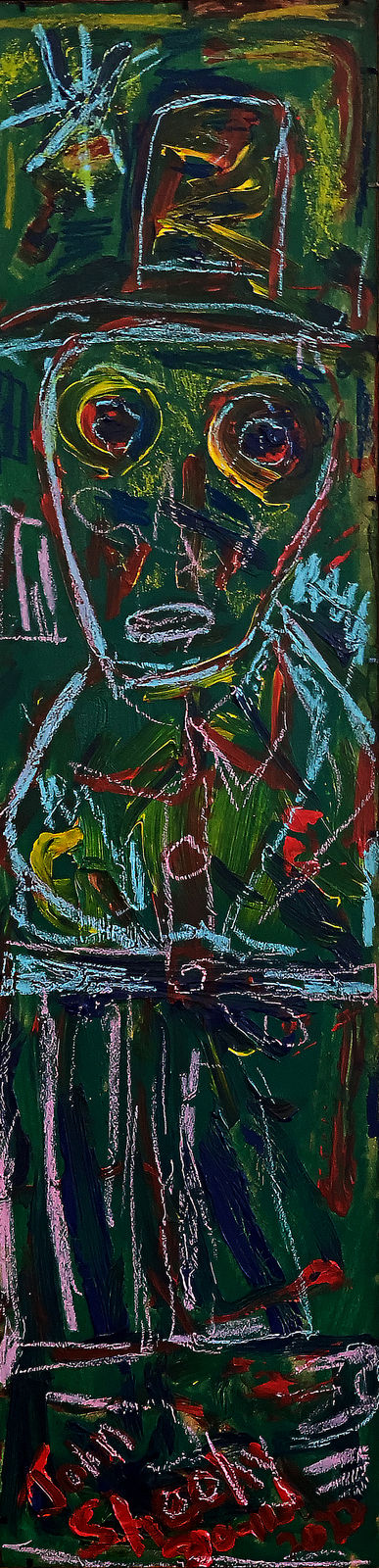 John Joseph Sheehy, Self Portrait under a Blue Star, 2022