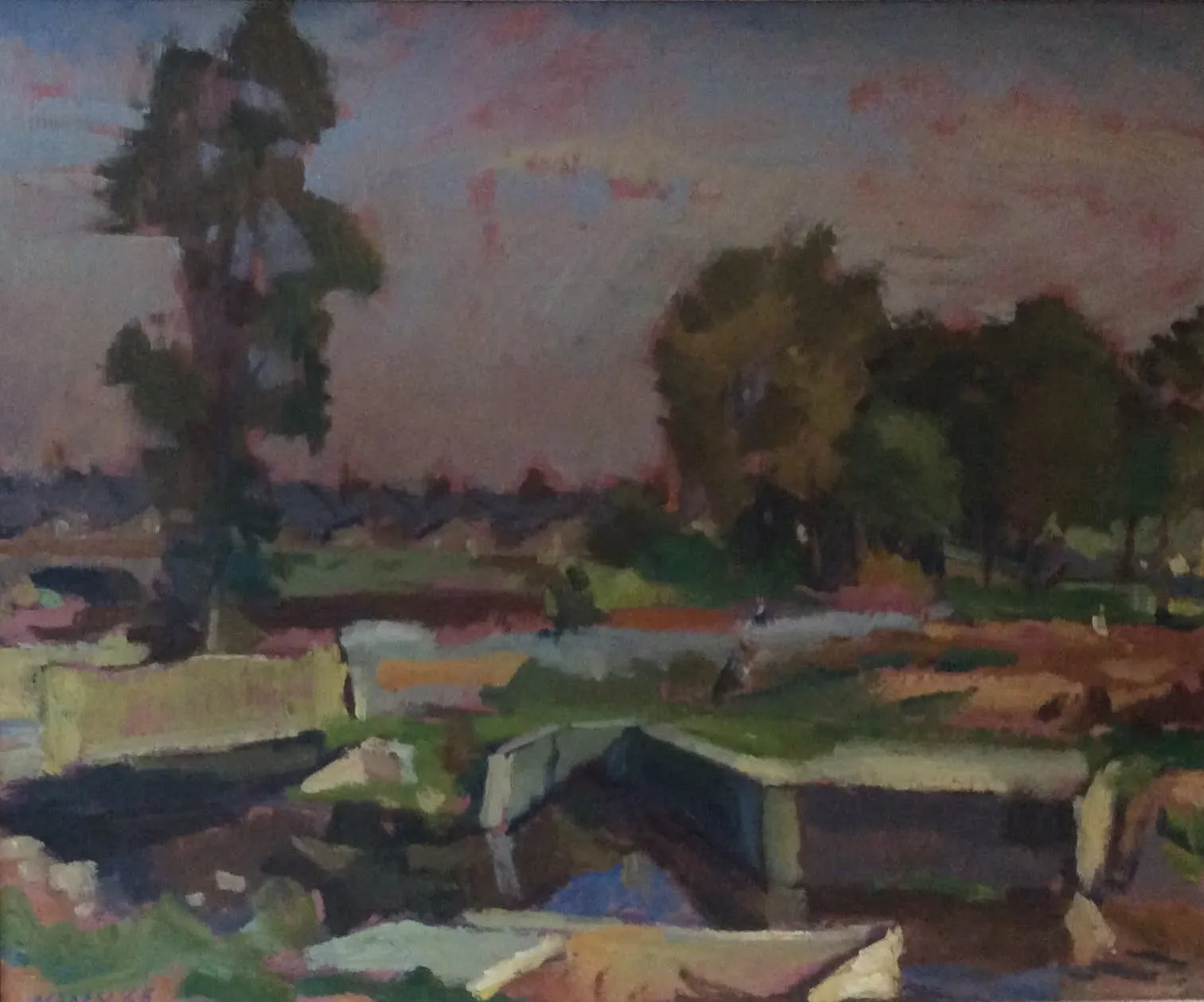 Cyril Mann, The Culvert, Denham Brook, 1968