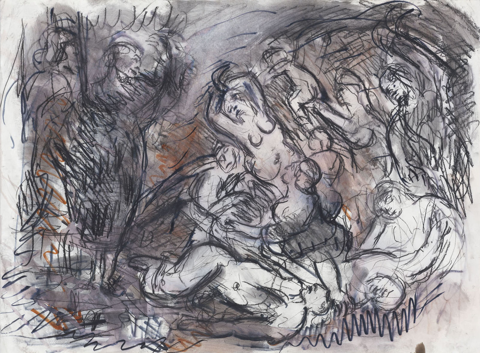 Leon Kossoff, From Rubens 'The Brazen Serpent', 1995-96