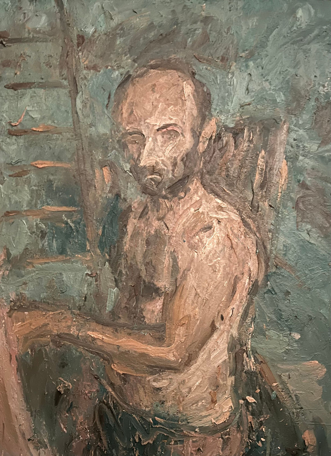 MIchael Broughton, Self portrait, Summer Studio, 2020