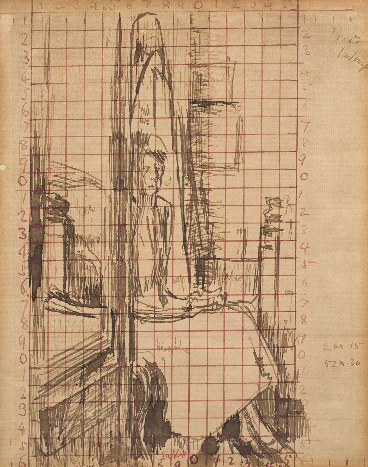 Walter Sickert, Study for L'Armoire à Glace, 1922, c.