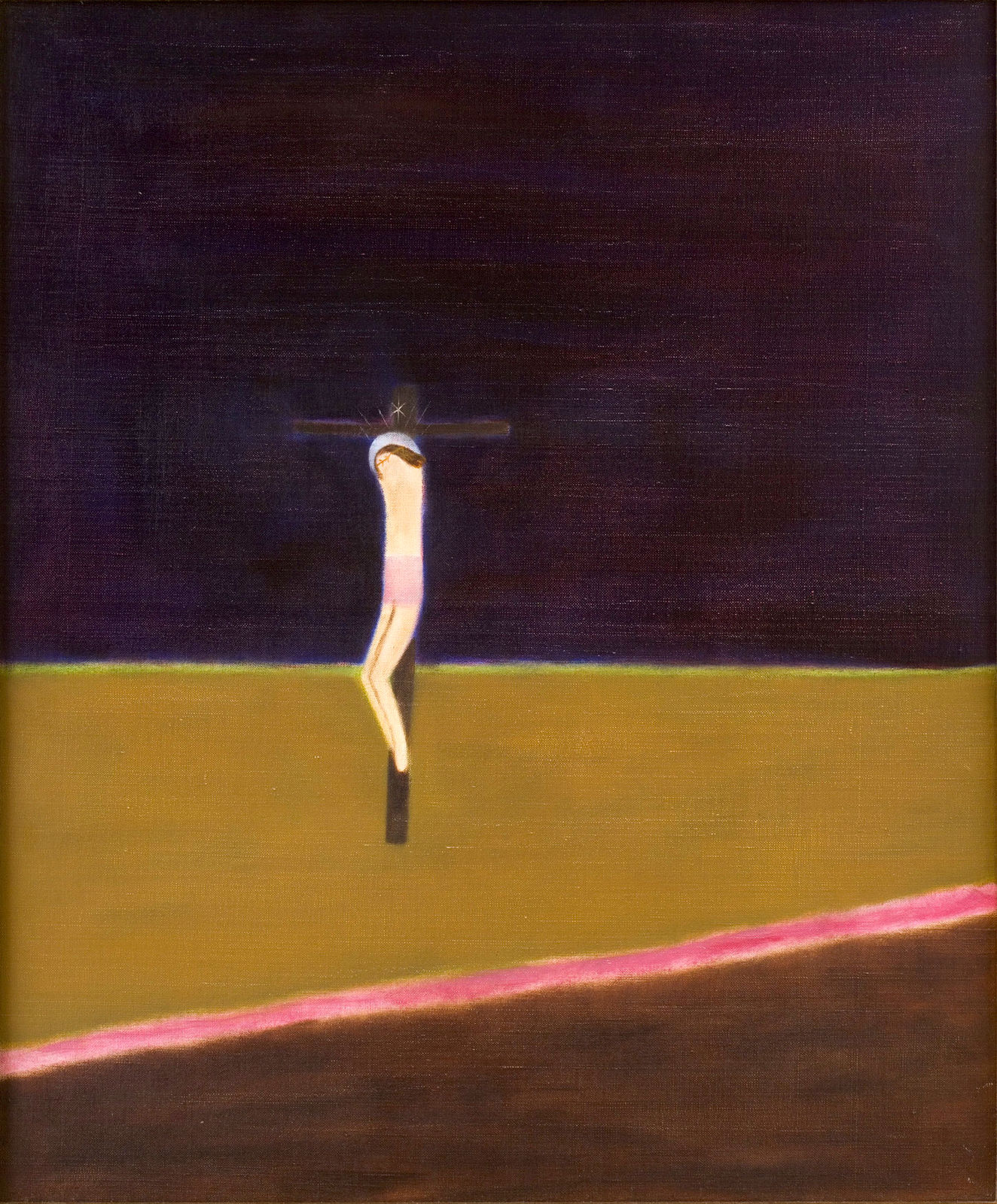 Craigie Aitchison, Crucifixion, 1971-73