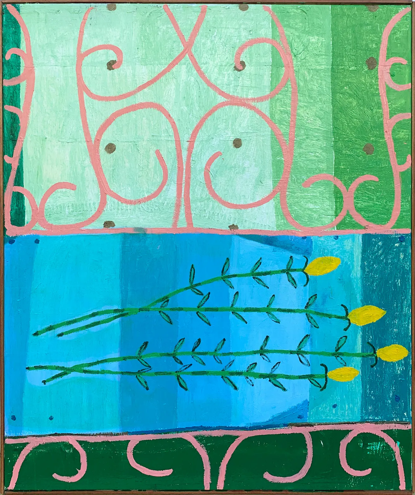 Galina Munroe, The blue tablecloth, 2021