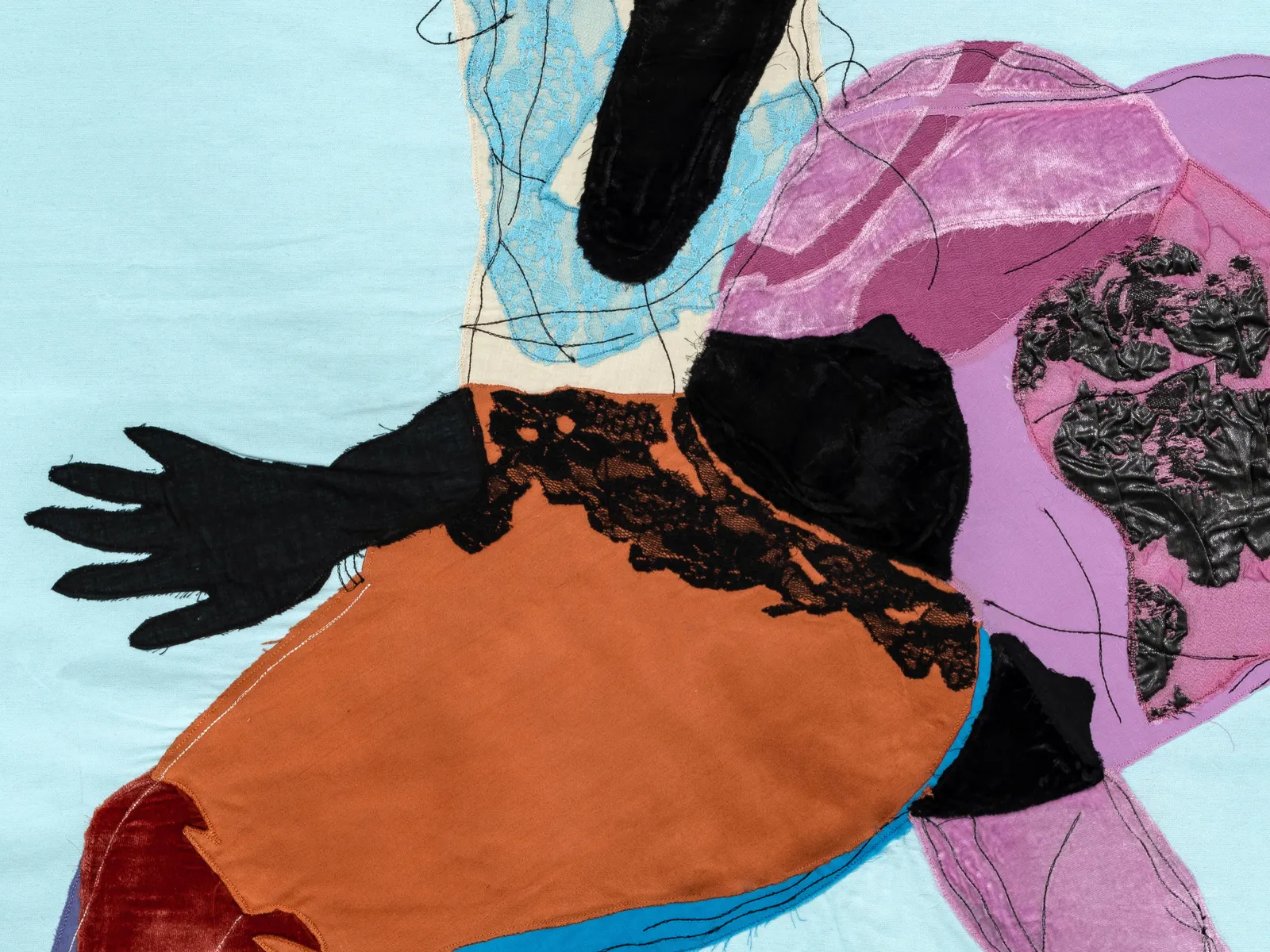 Tschabalala Self, Sapphire, 2020