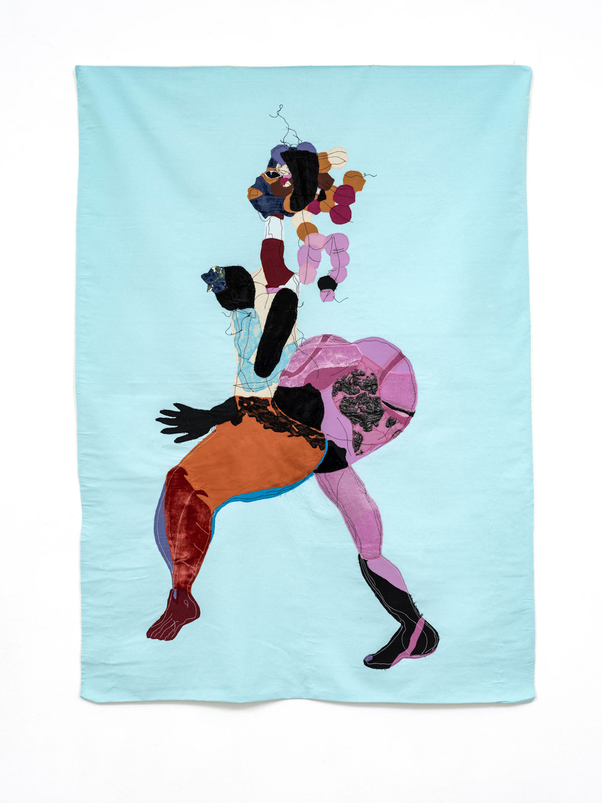 Tschabalala Self, Sapphire, 2020