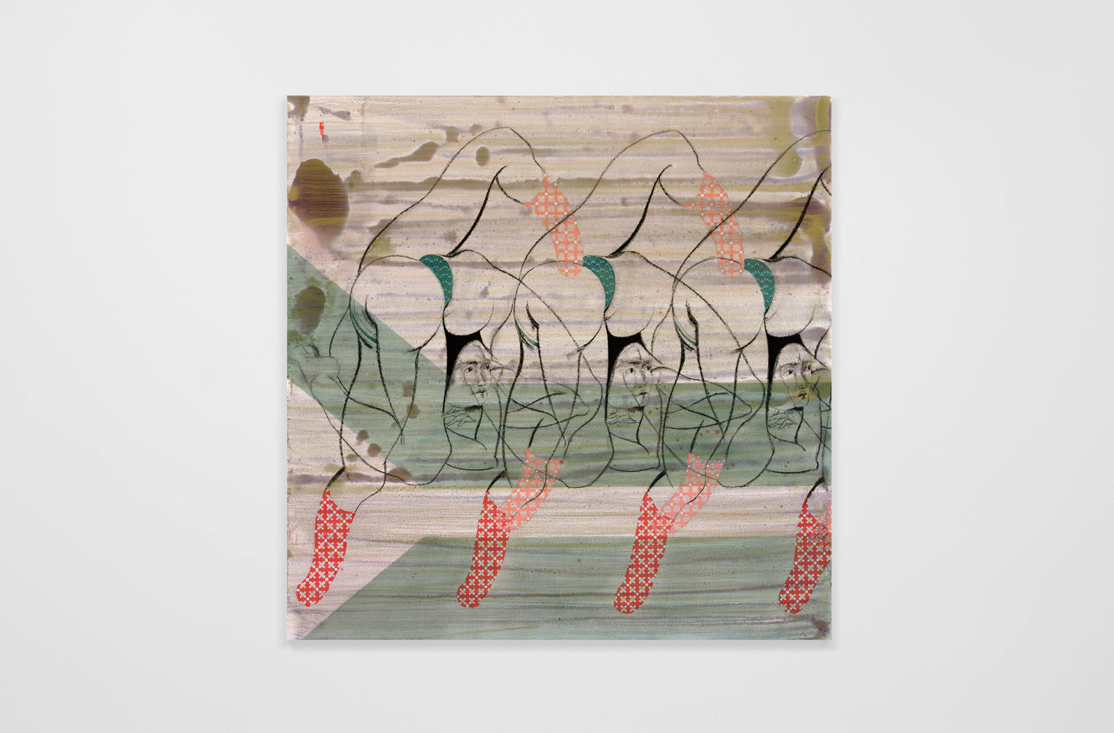 Hayv Kahraman, Green AntiBody, 2020