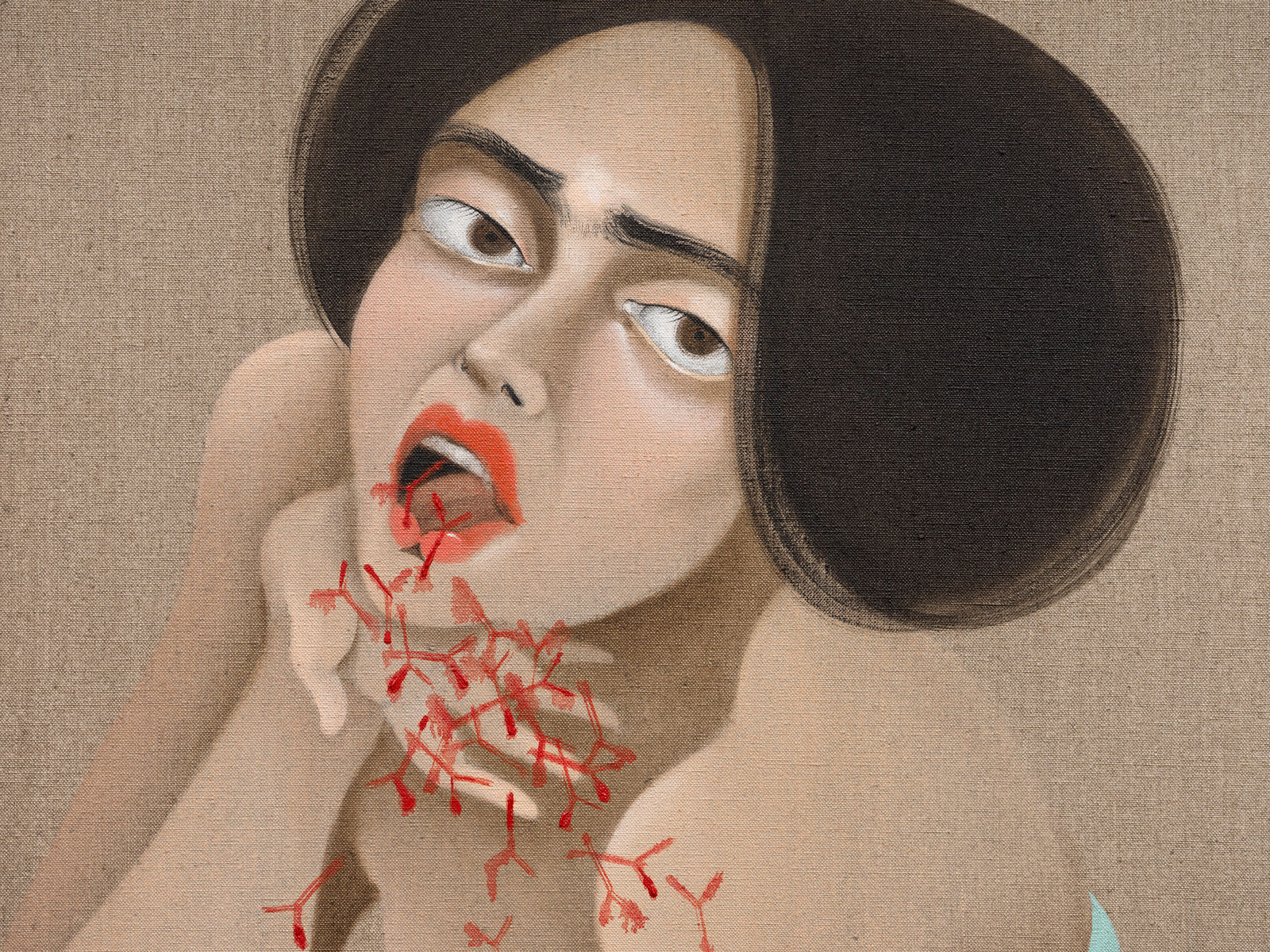 Hayv Kahraman, AntiBody outpour, 2021