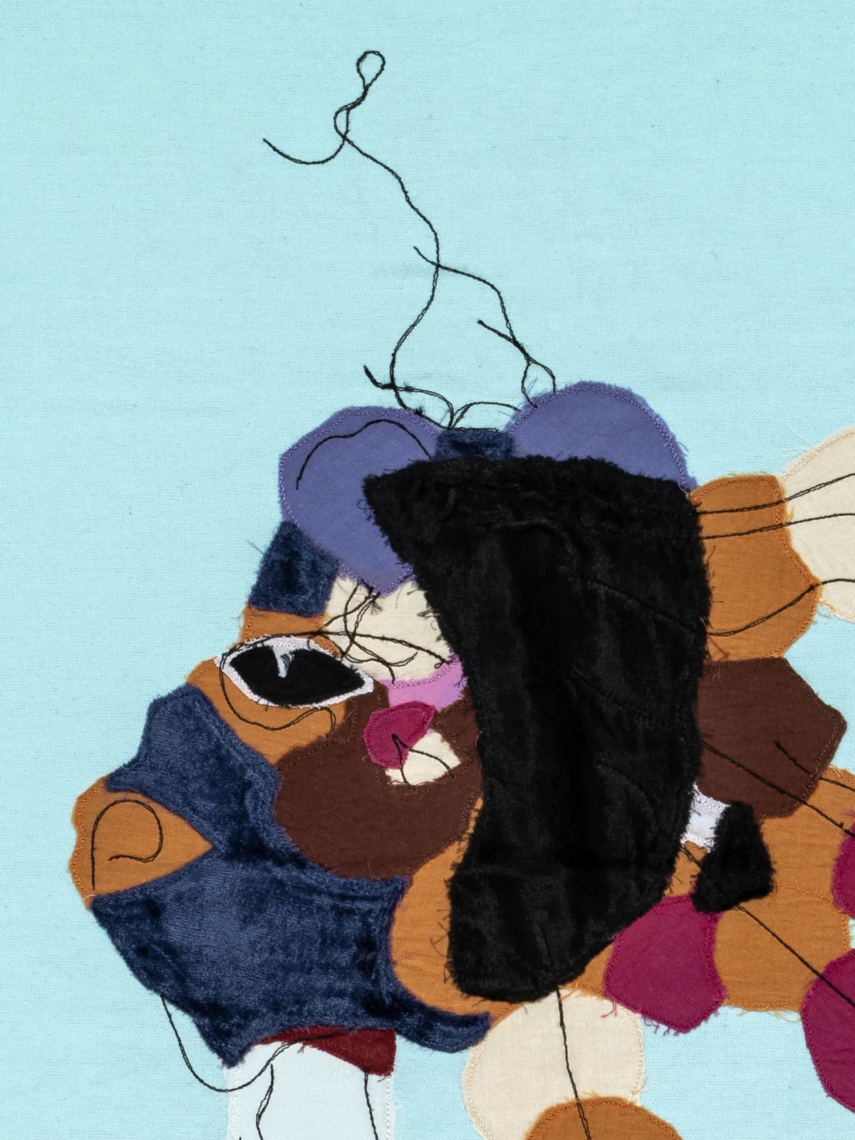 Tschabalala Self, Sapphire, 2020