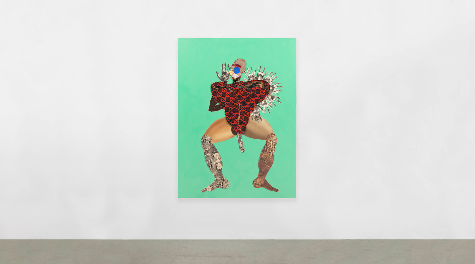 Tschabalala Self, Black Hand, 2020