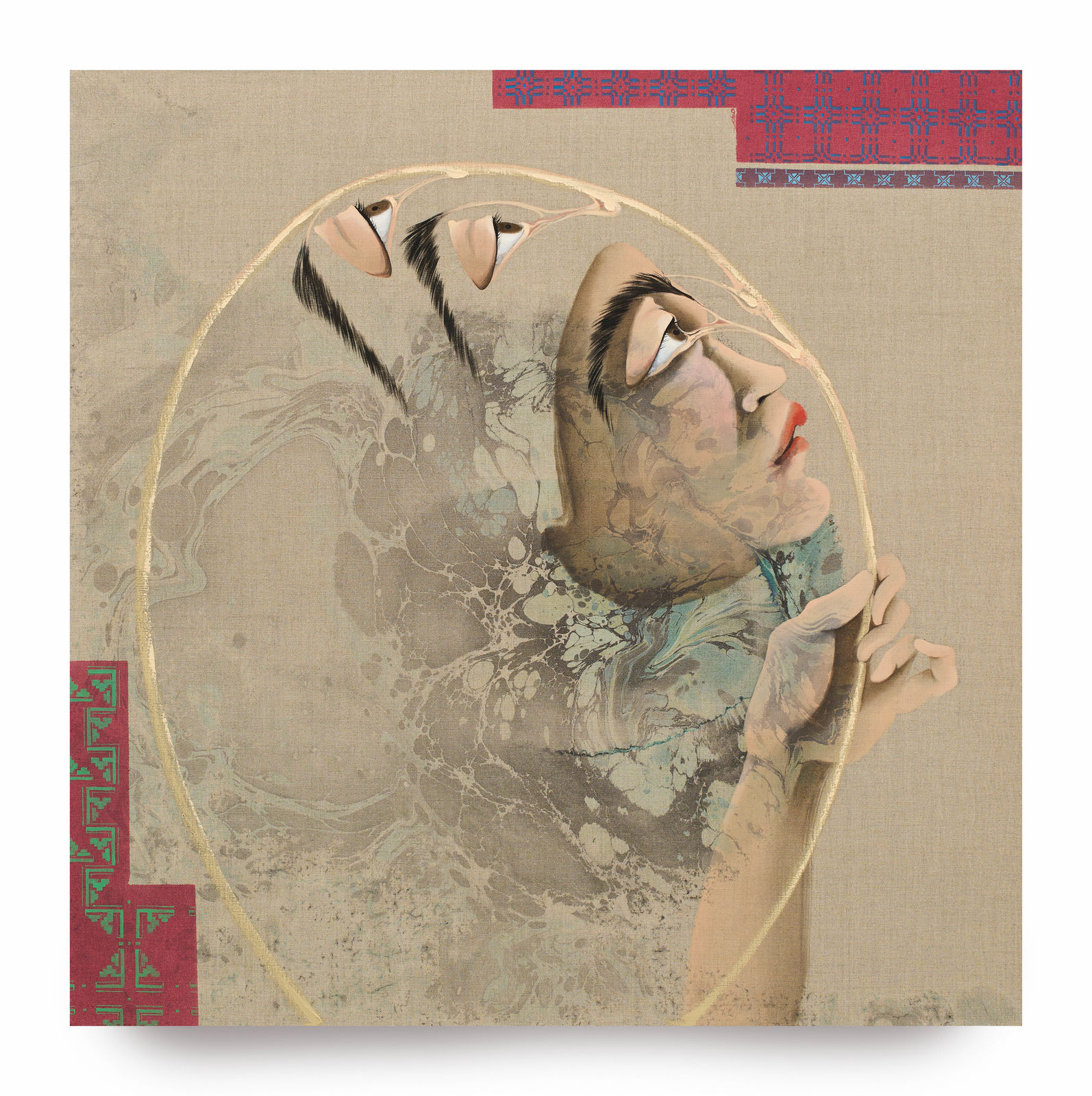 Hayv Kahraman, Look Me in the Eyes, No. 6, 2023