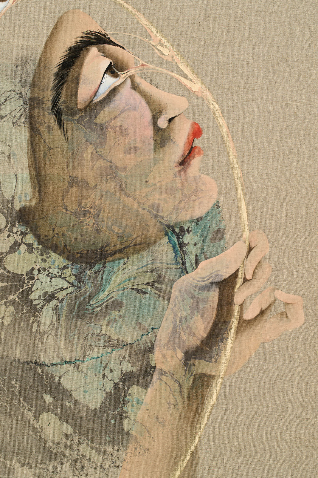 Hayv Kahraman, Look Me in the Eyes, No. 6, 2023