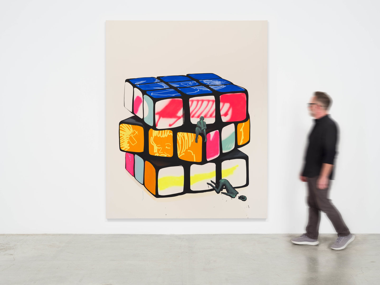 Tala Madani, Puzzle Pussy (Thought), 2023