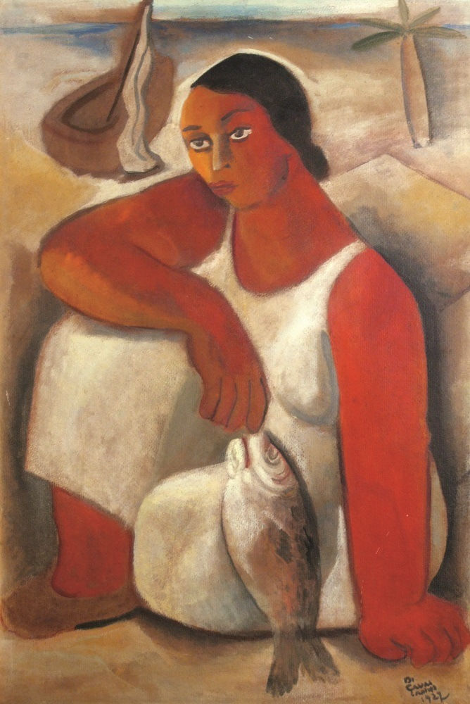 EMILIANO DI CAVALCANTI, Vendedora de peixe, 1927