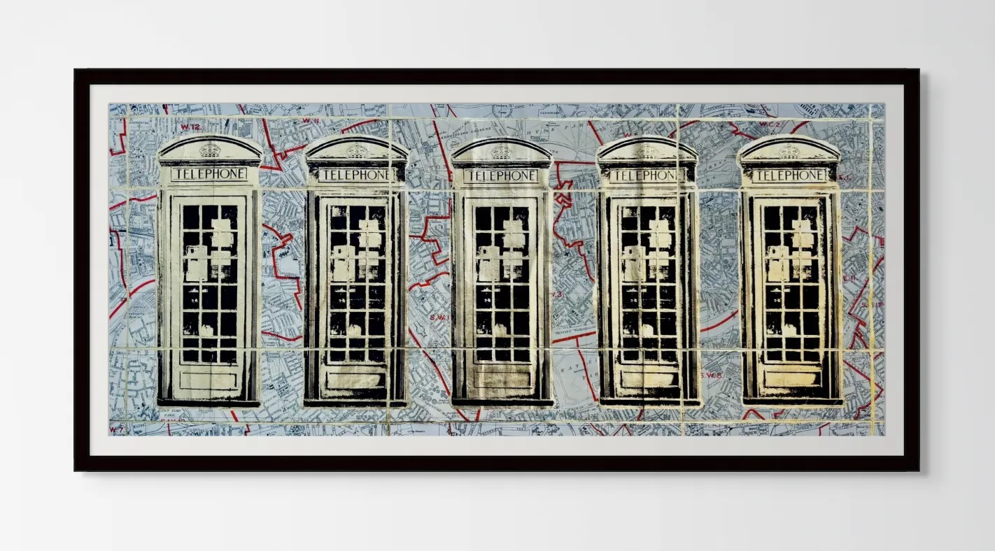Angela Morris-Winmill, Telephone Boxes - K6, Gold Leaf, West & Central London