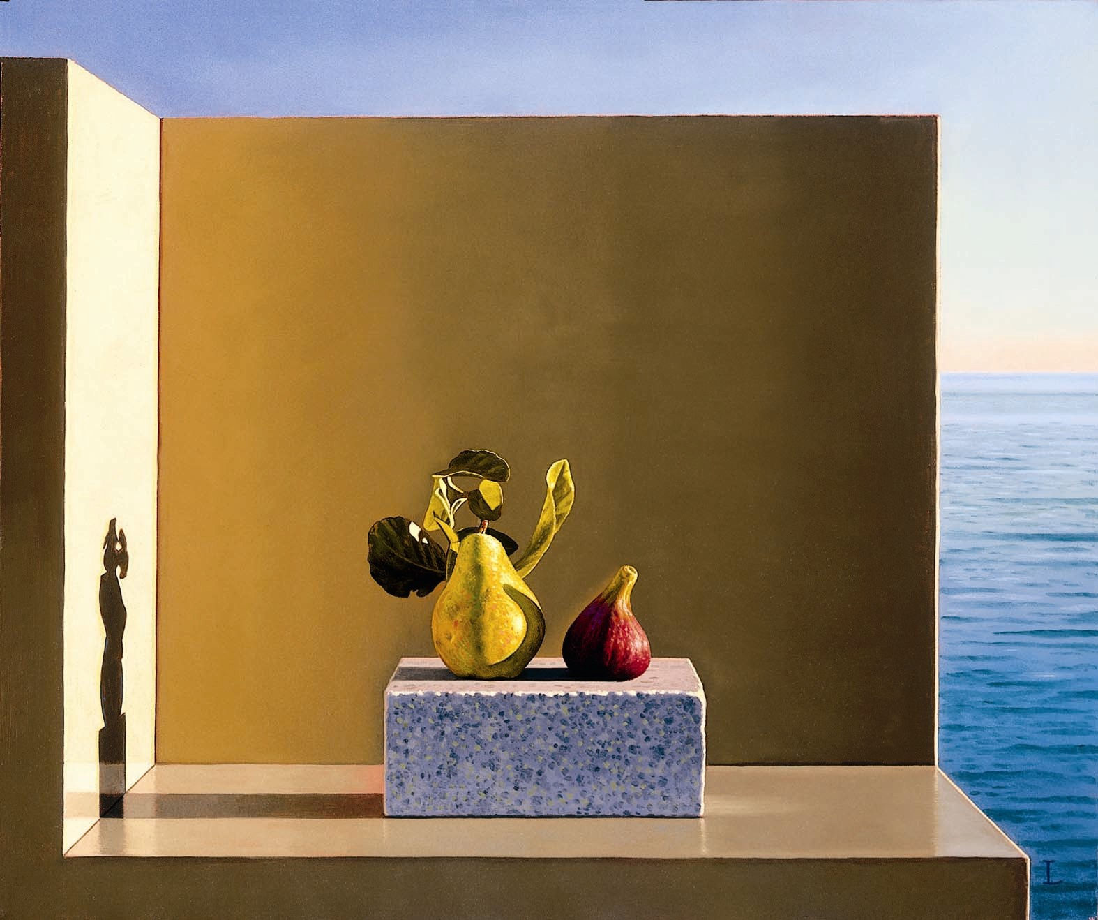 David ligare, Still Life With Fig and Pear, 2005