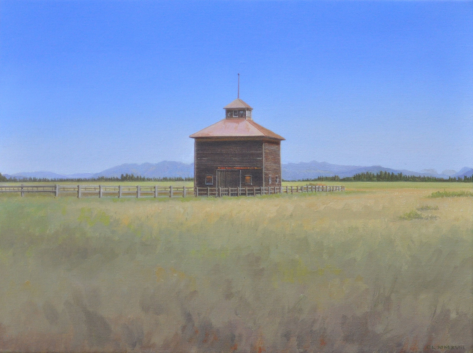 Carl Laubin, Barn, Mennonite Church Road, Montana