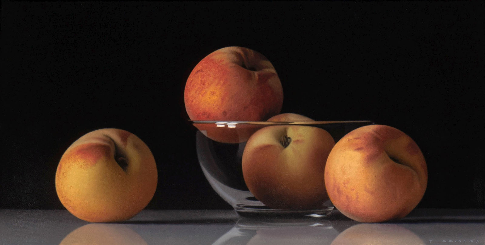 Four Peaches and a Bowl