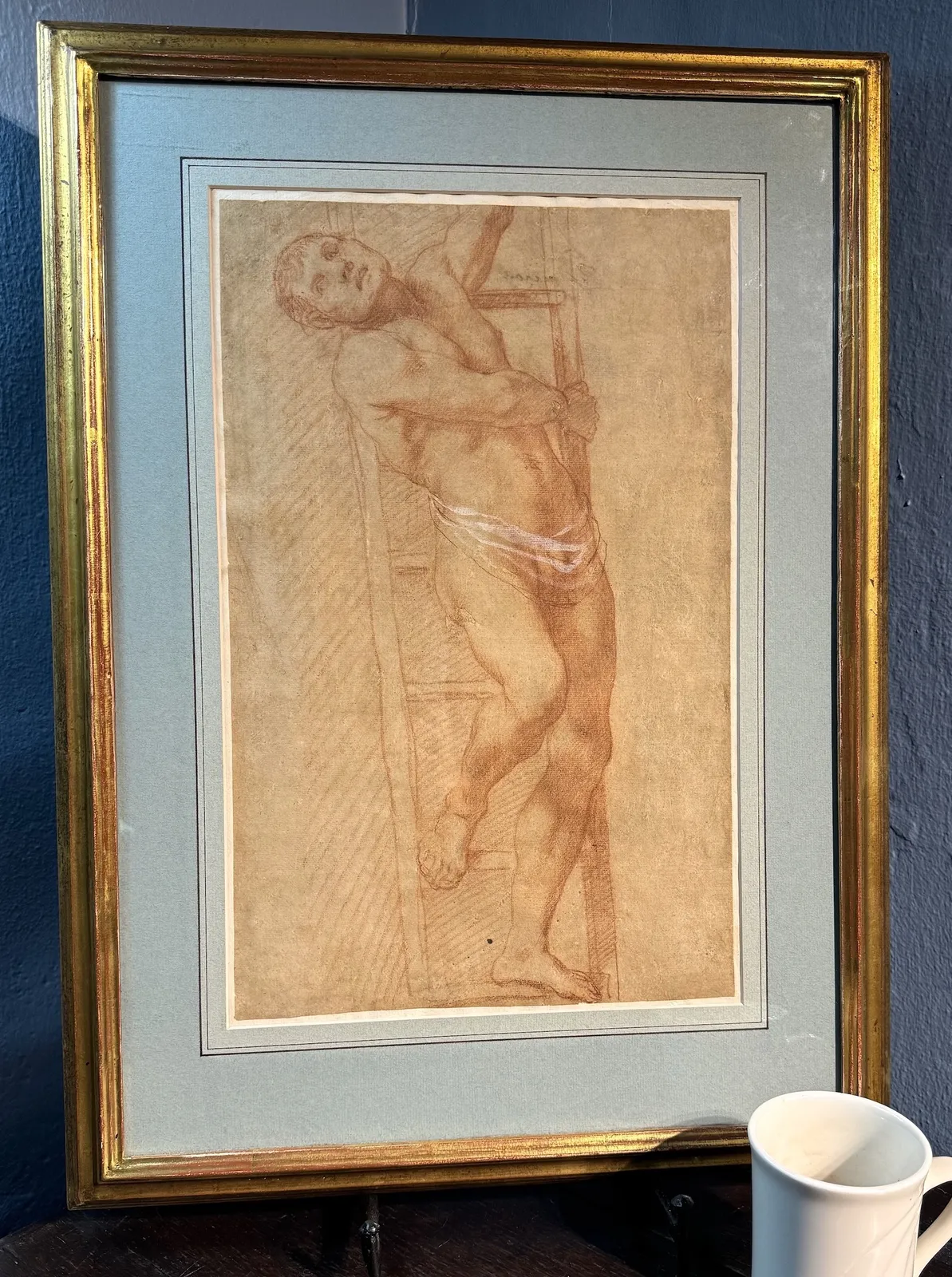 Domenico Cresti, called Il Passignano (Tavarnelle Val di Pesa 1559 - 1638 Florence), Male Figure on a Ladder