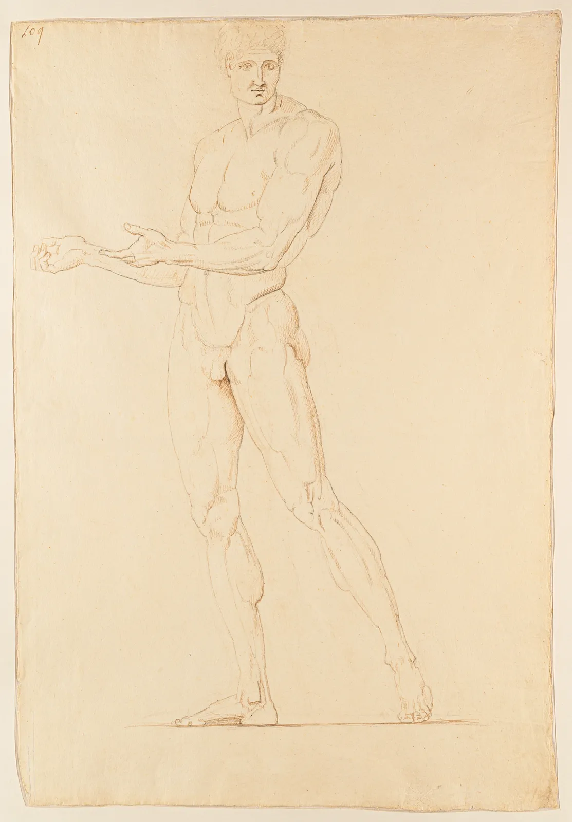 Antonio Canova (Possagno, 1757 – Venice, 1822), Study of a Male Nude, c. 1790