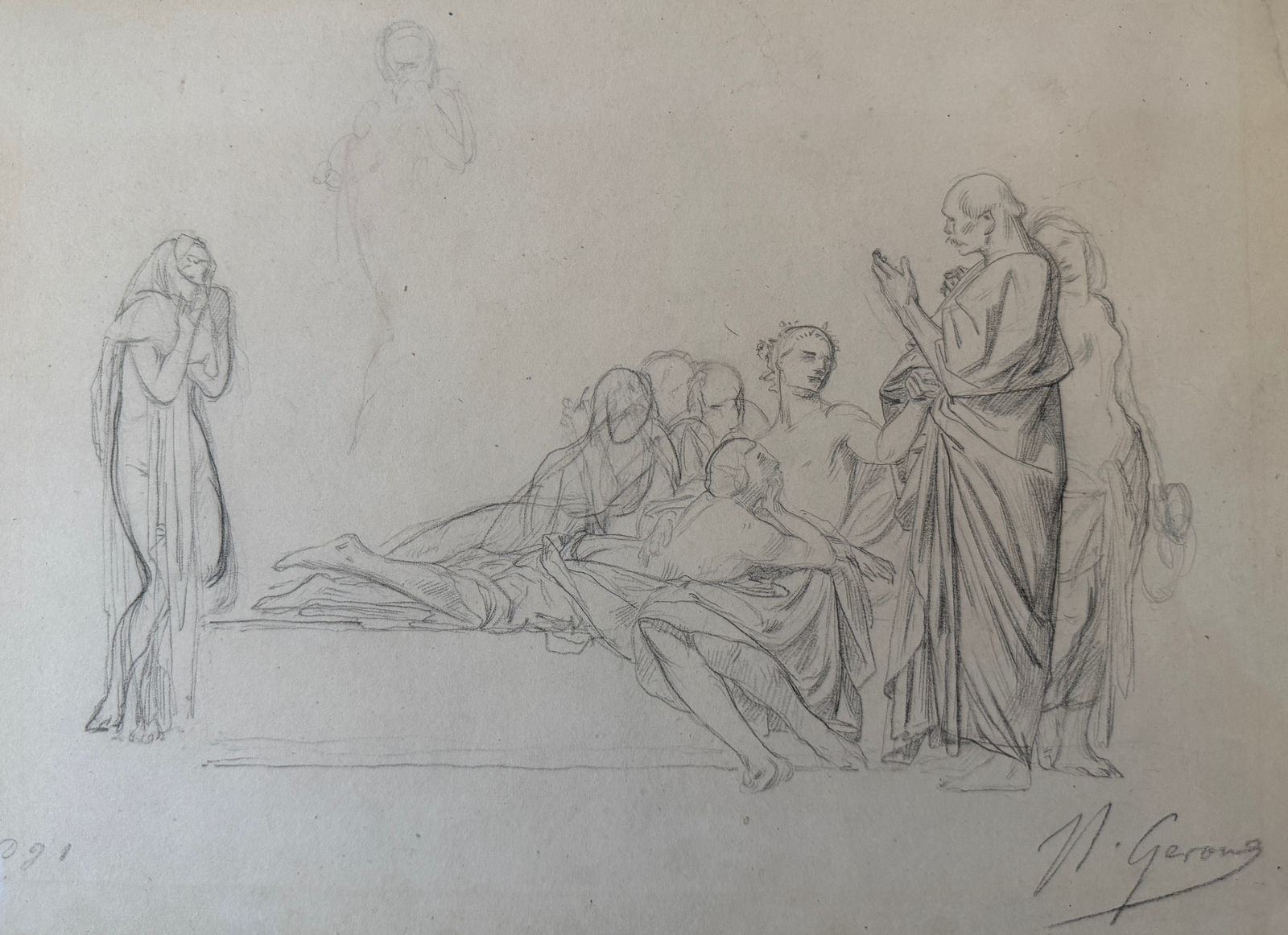 Jean-Léon GÉROME (Vesoul 1824 - 1904 Paris), A philosopher discoursing