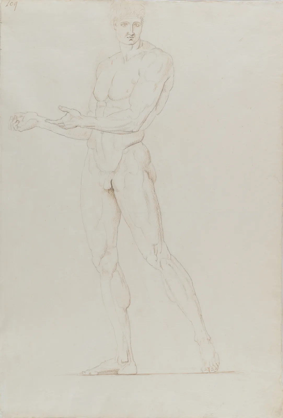 Antonio Canova (Possagno, 1757 – Venice, 1822), Study of a Male Nude, c. 1790