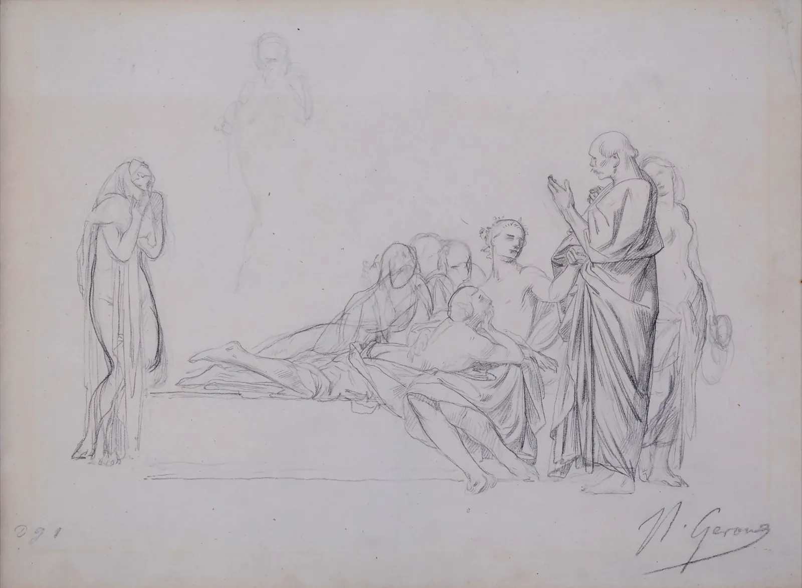 Jean-Léon GÉROME (Vesoul 1824 - 1904 Paris), A philosopher discoursing