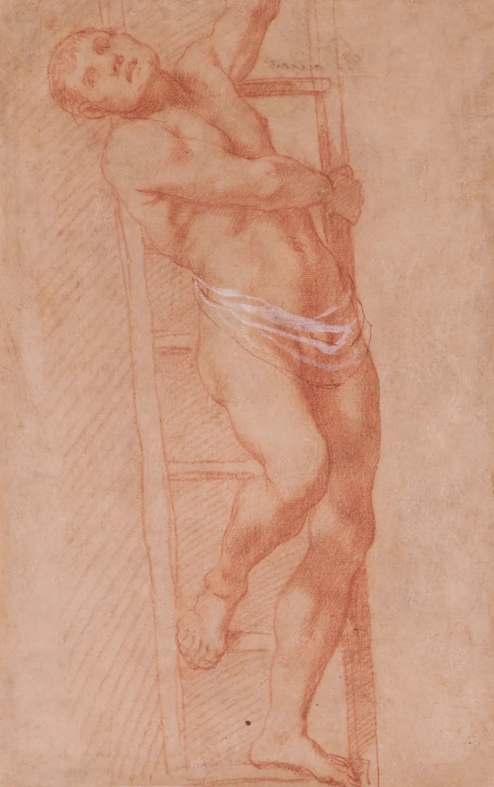 Domenico Cresti, called Il Passignano (Tavarnelle Val di Pesa 1559 - 1638 Florence), Male Figure on a Ladder