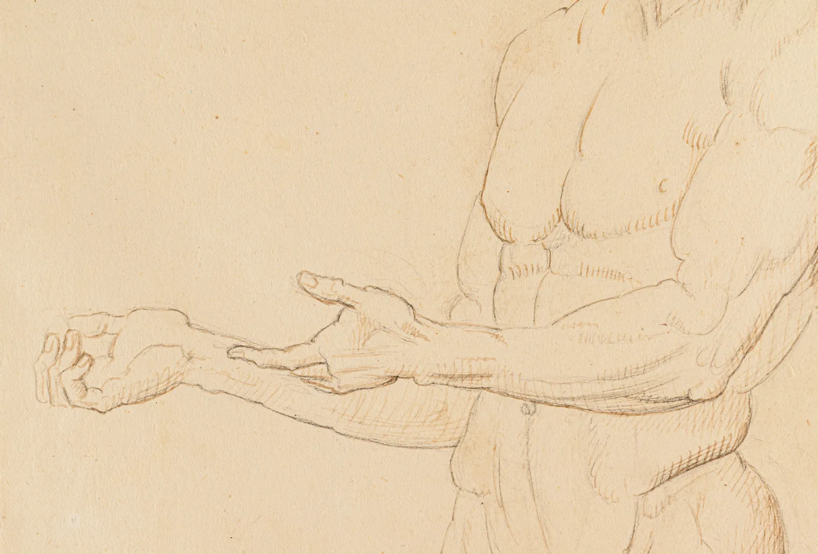 Antonio Canova (Possagno, 1757 – Venice, 1822), Study of a Male Nude, c. 1790