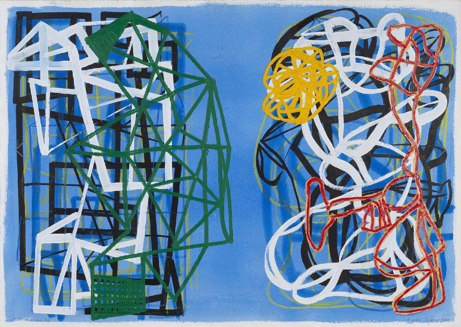 Maurice Cockrill RA, Study for Divided #4, 2000