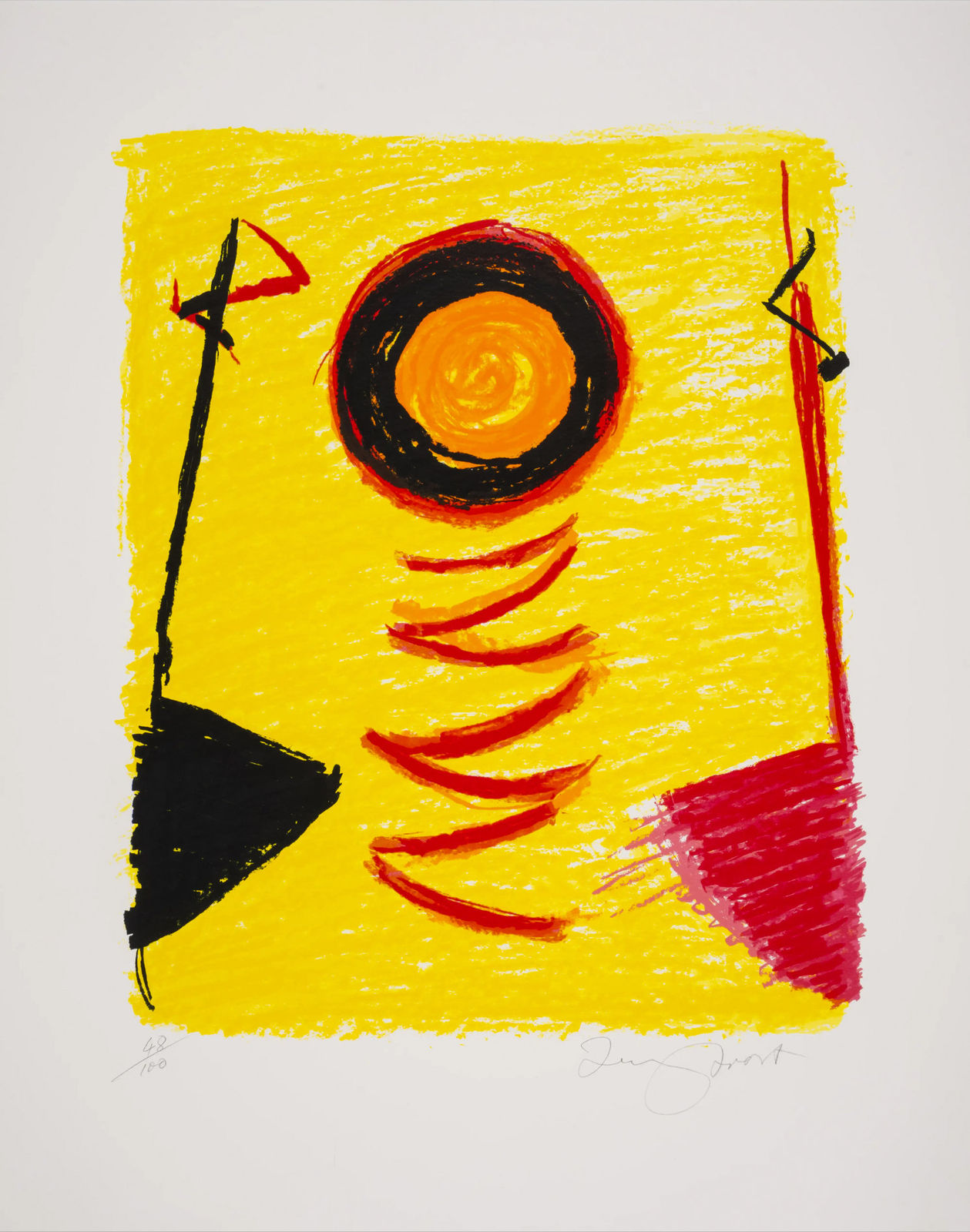 Terry Frost RA, Orange Sun Newlyn (Kemp 206), 2000