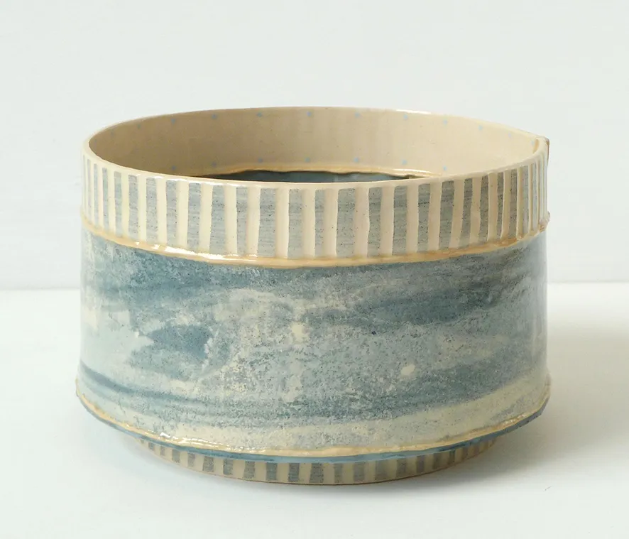 Emily-Kriste Wilcox, Short Vessel, Navy Stripe, 2017