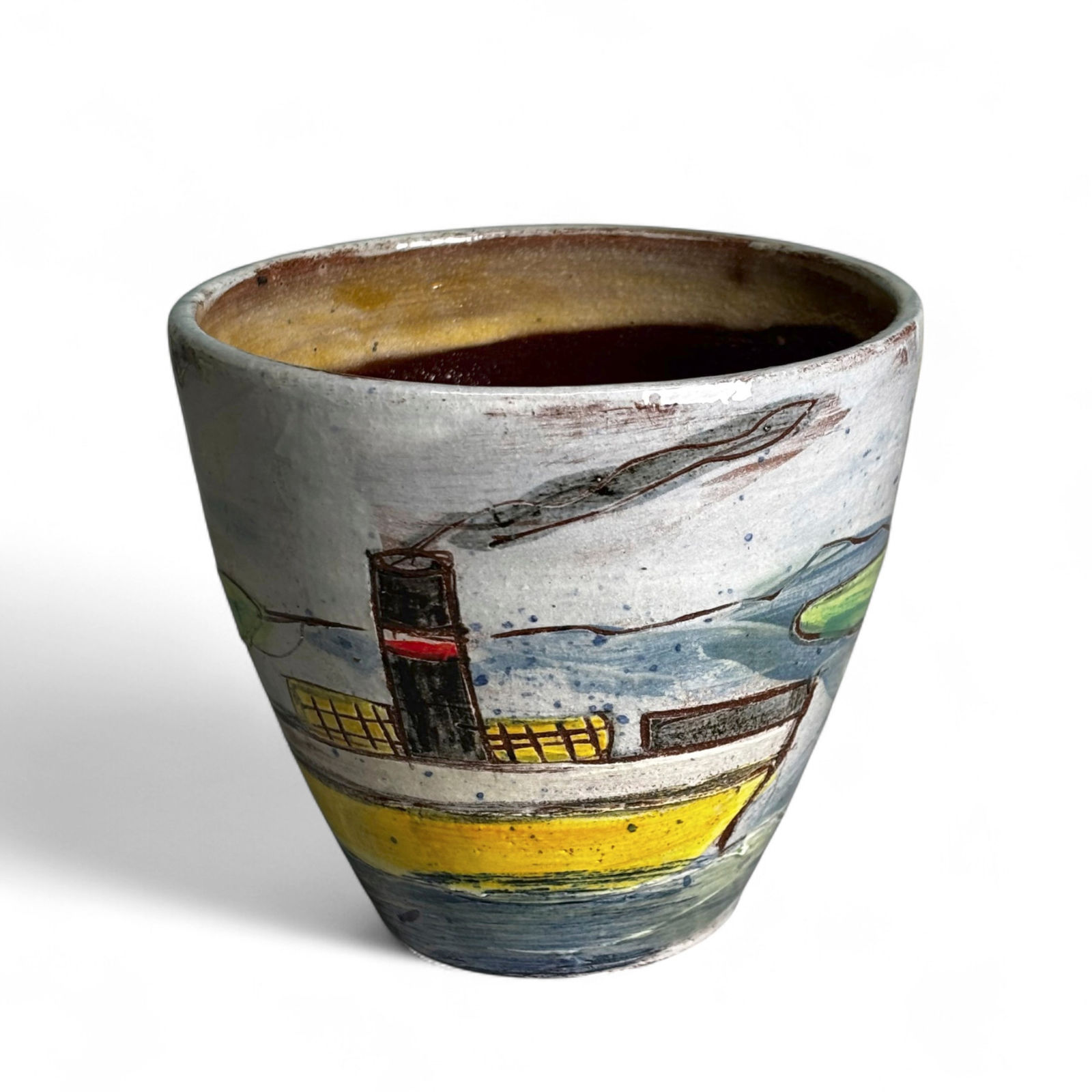 Anne Barrell, Yellow Ship - Vessel, 2025