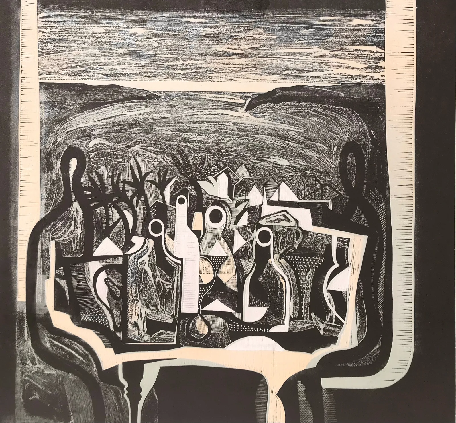 Trevor Price, Bottles, Pots and Dots, 2022