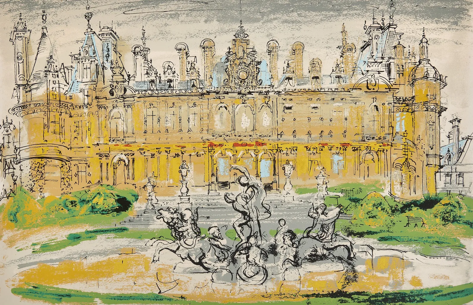 John Piper, Waddesdon, 1977