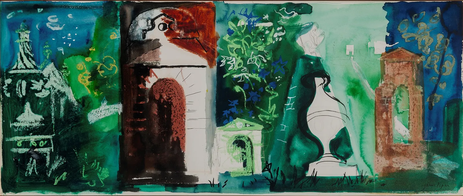 John Piper, Stowe Fantasy, 1974