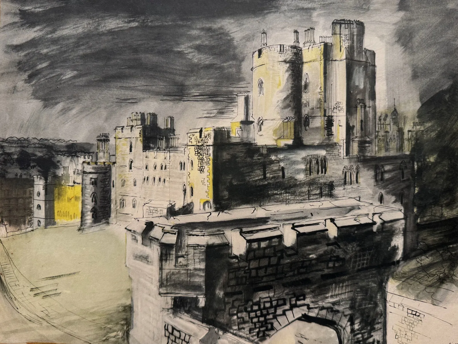 John Piper, Windsor Castle, 1948
