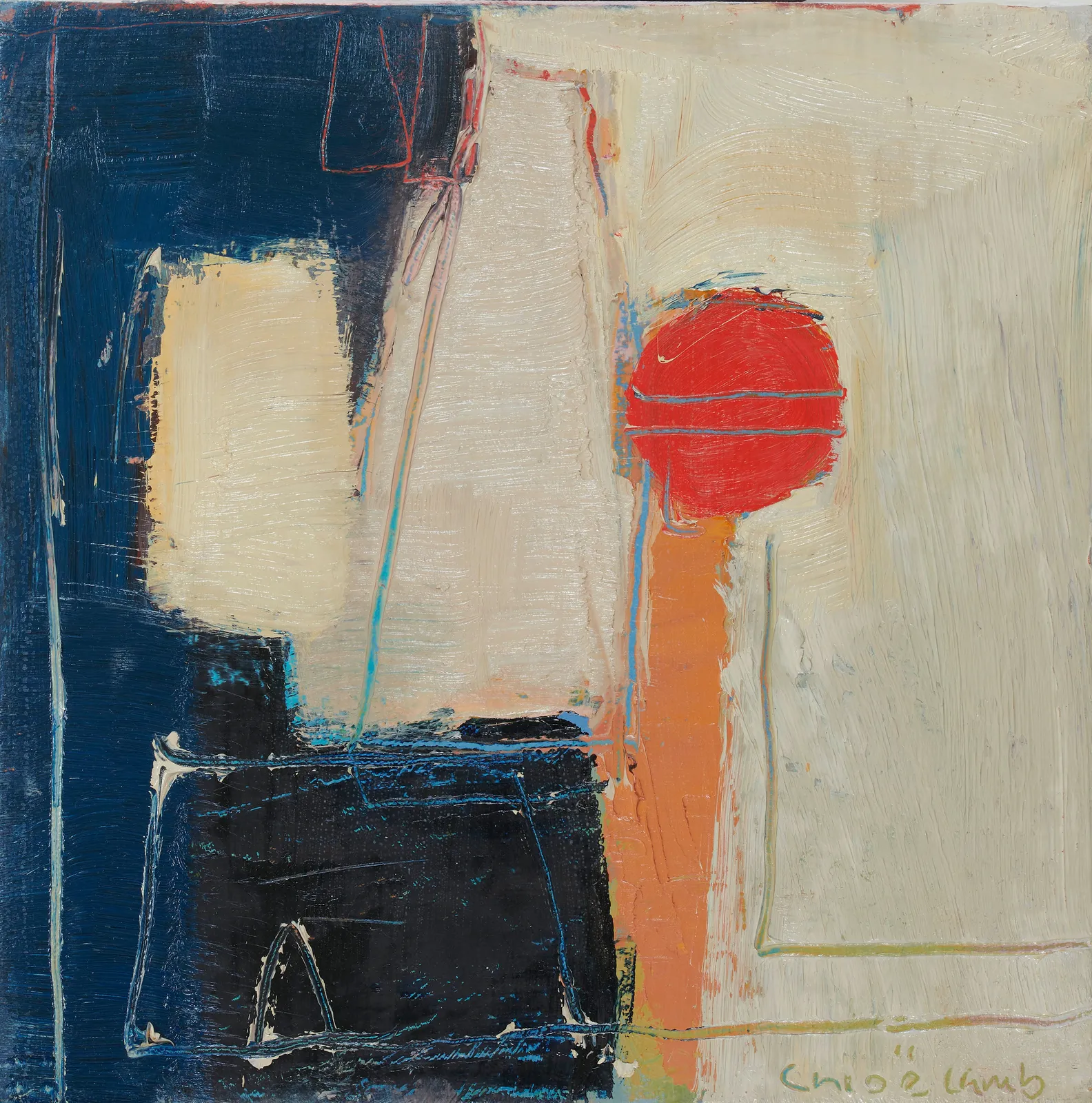 Chloë Lamb, Prussian Blue and Red