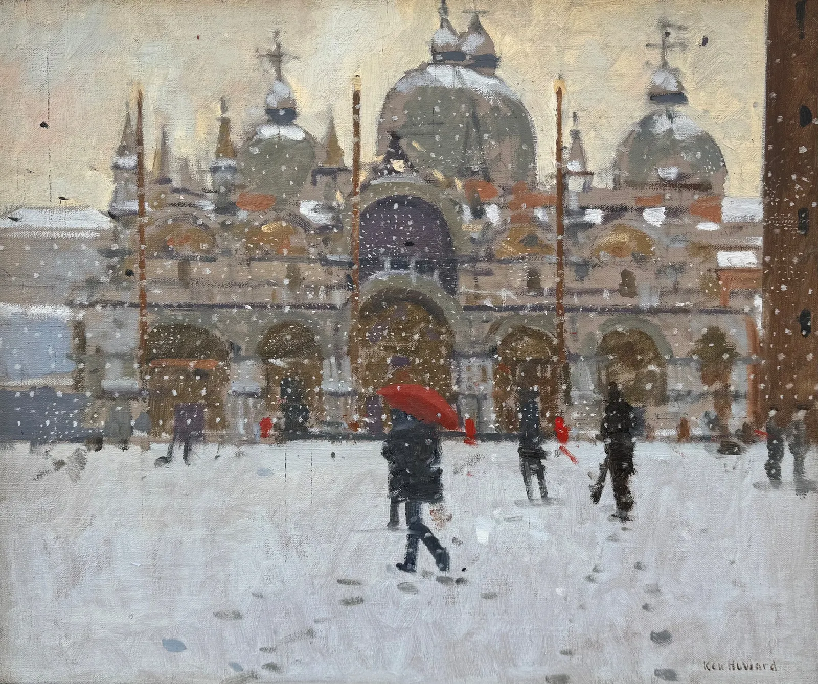 Ken Howard, Basilica di San Marco in Snow