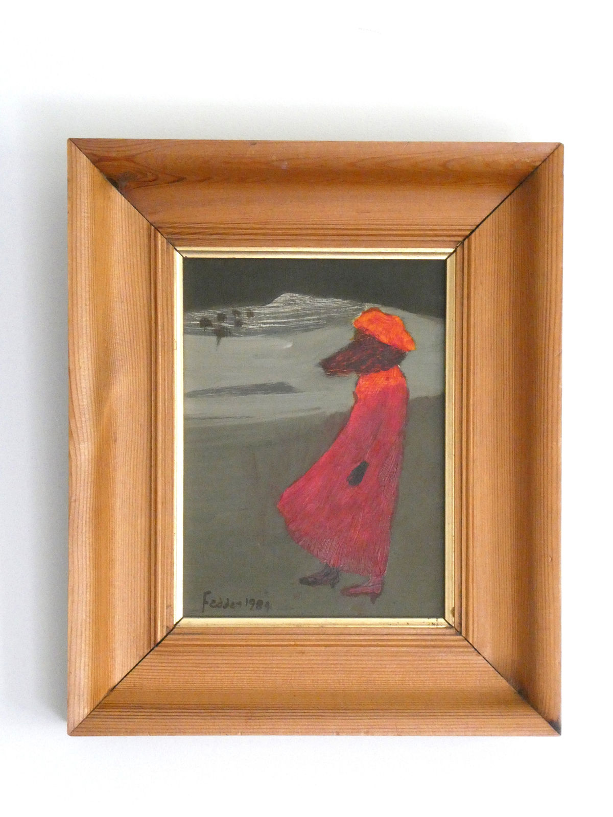 Mary Fedden, Girl in Red, 1984
