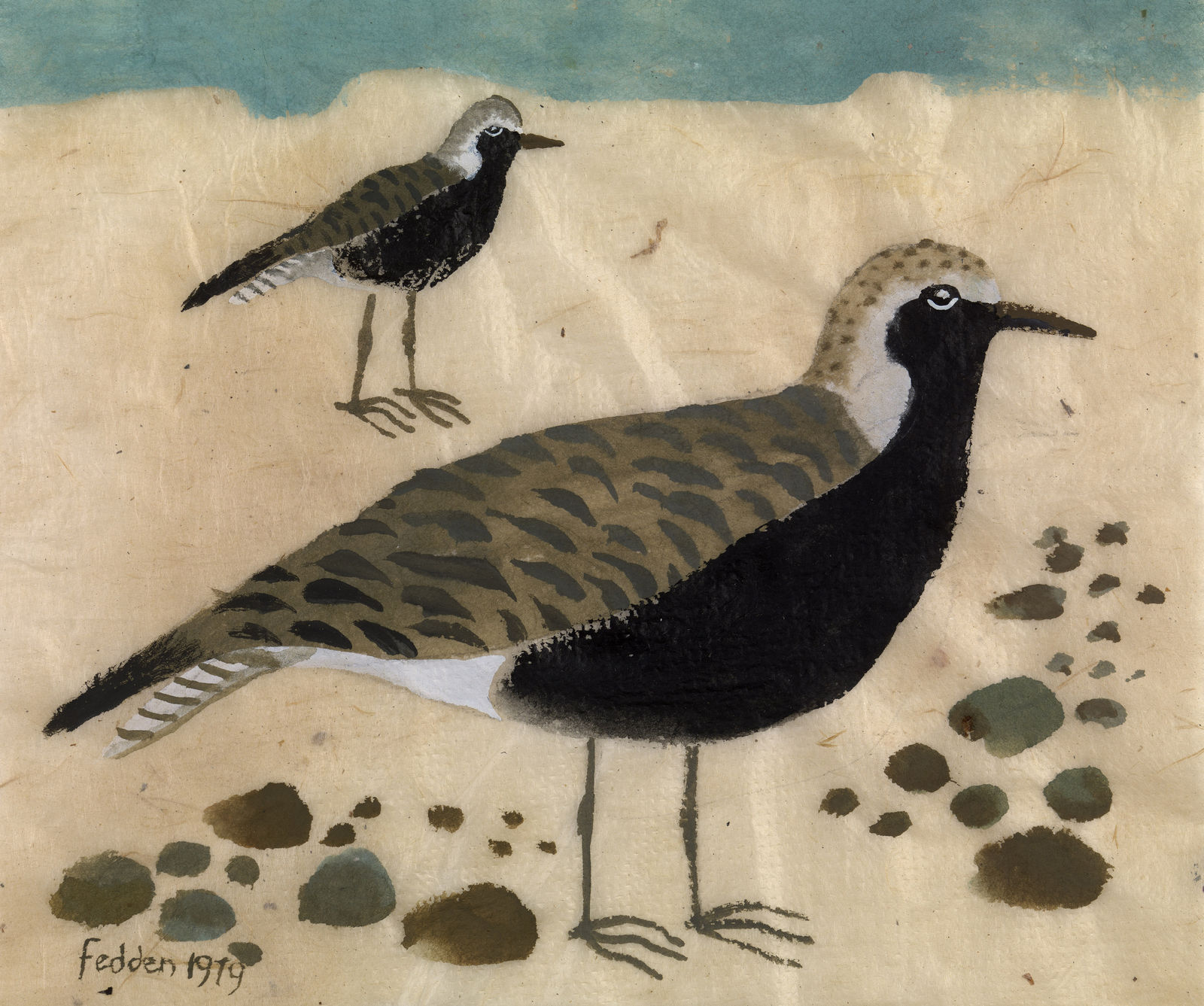 Mary Fedden, Grey Plovers, 1979