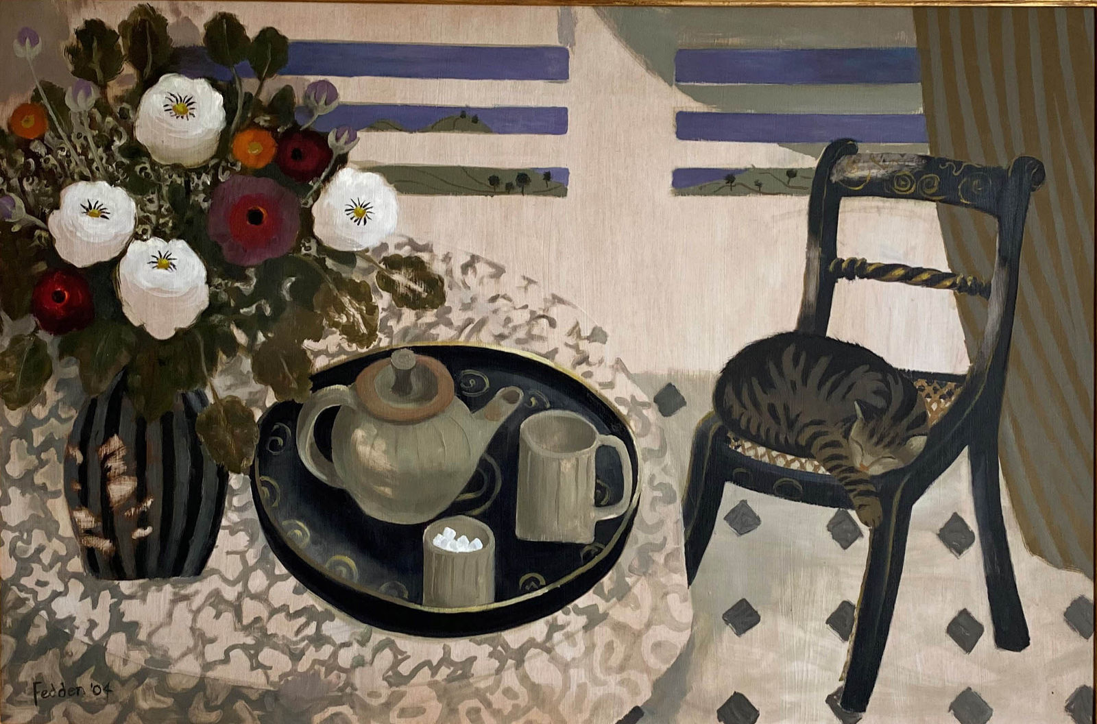 Mary Fedden, Sleeping Cat, 2004