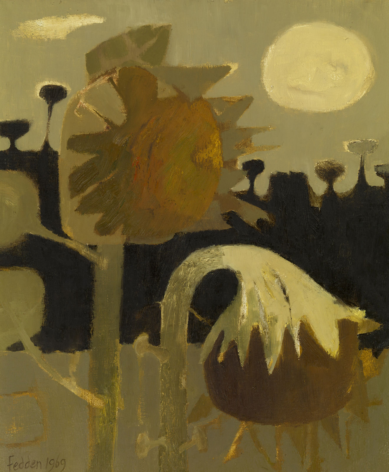 Mary Fedden, Sunflowers, 1969