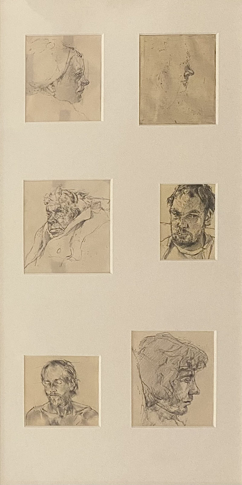 Tom Wood, 6 Head Studies, 1977/78